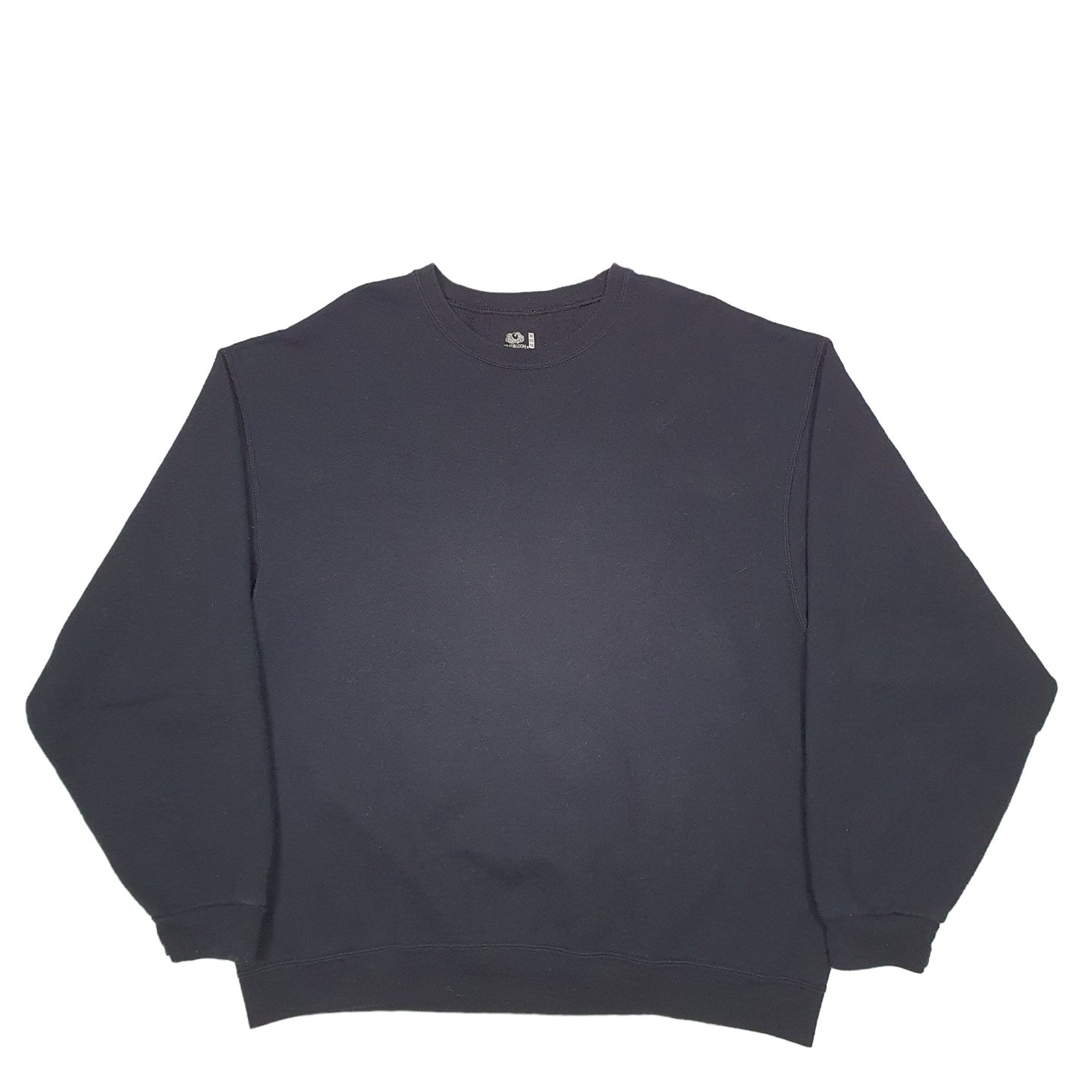 Mens Black Fruit Of The Loom  Crewneck Jumper