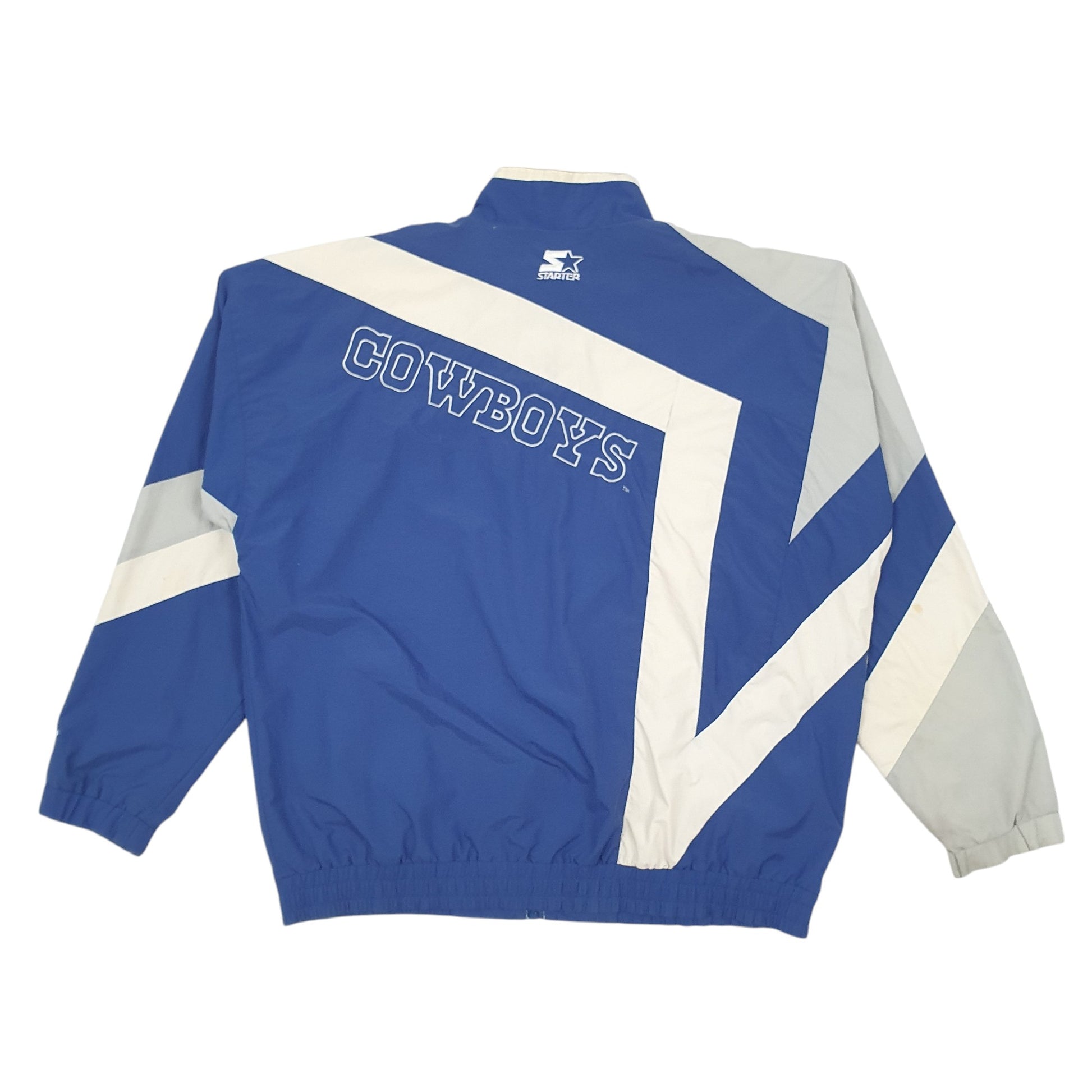 Mens Blue Starter Pro Line Vintage 90s Dallas Cowboys  Coat