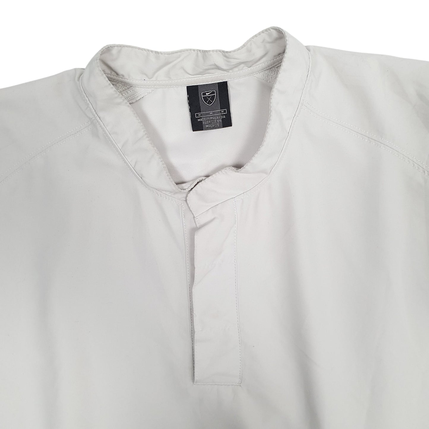 Mens Grey Nike Golf Windbreaker Quarter Zip Coat