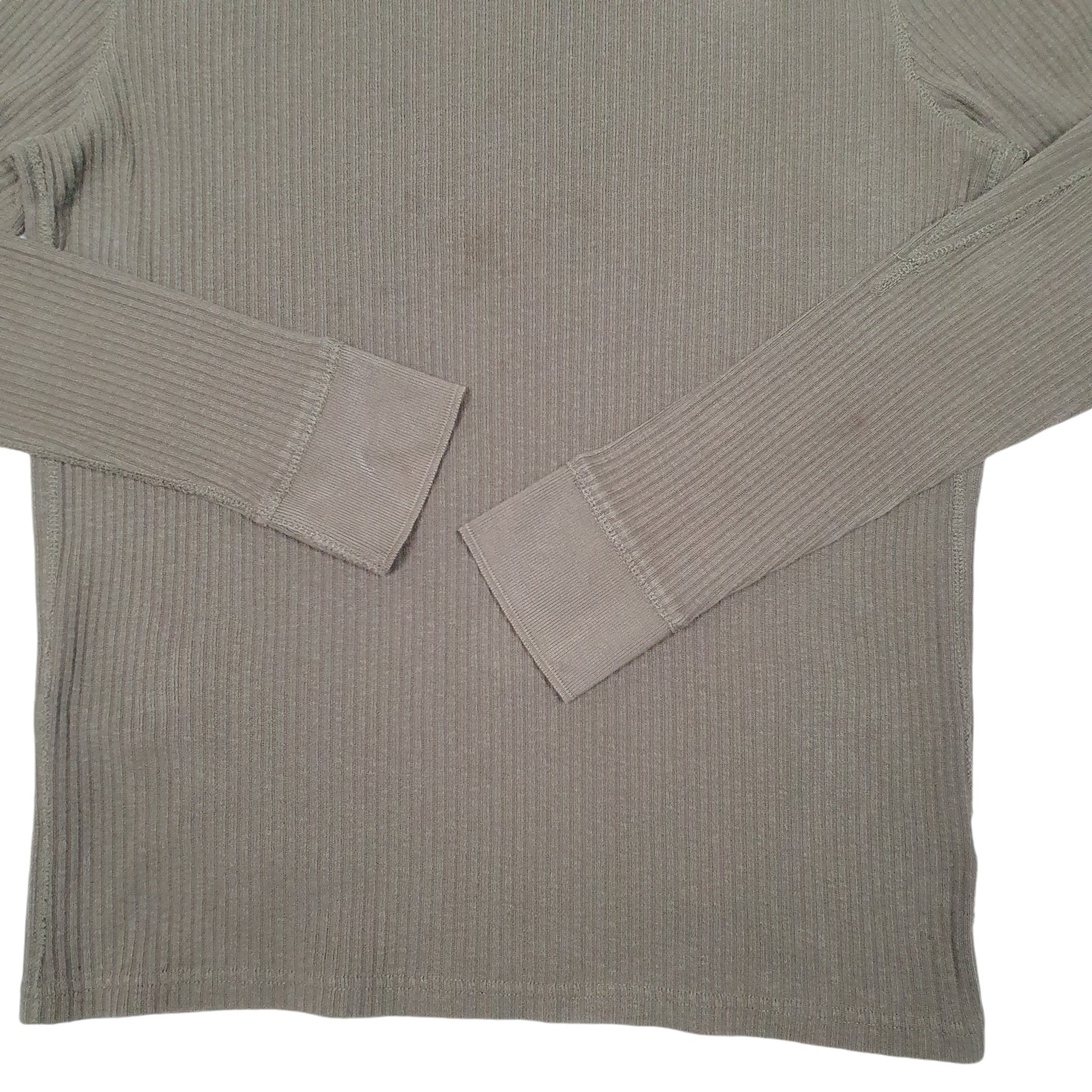 Mens Khaki Nautica Knit Ribbed Jeans Co Crewneck Jumper