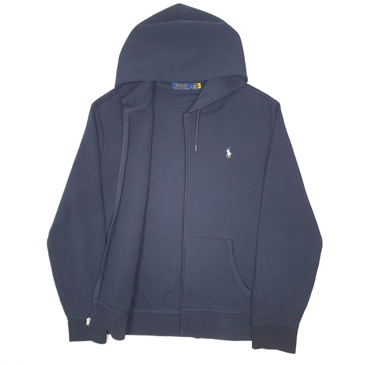 Mens Navy Polo Ralph Lauren Hoodie Full Zip Jumper