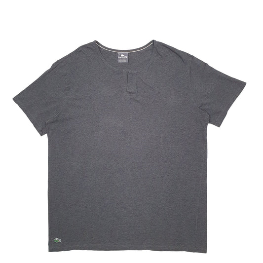 Mens Grey Lacoste  Short Sleeve T Shirt