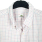 Mens White Lacoste  Long Sleeve Shirt