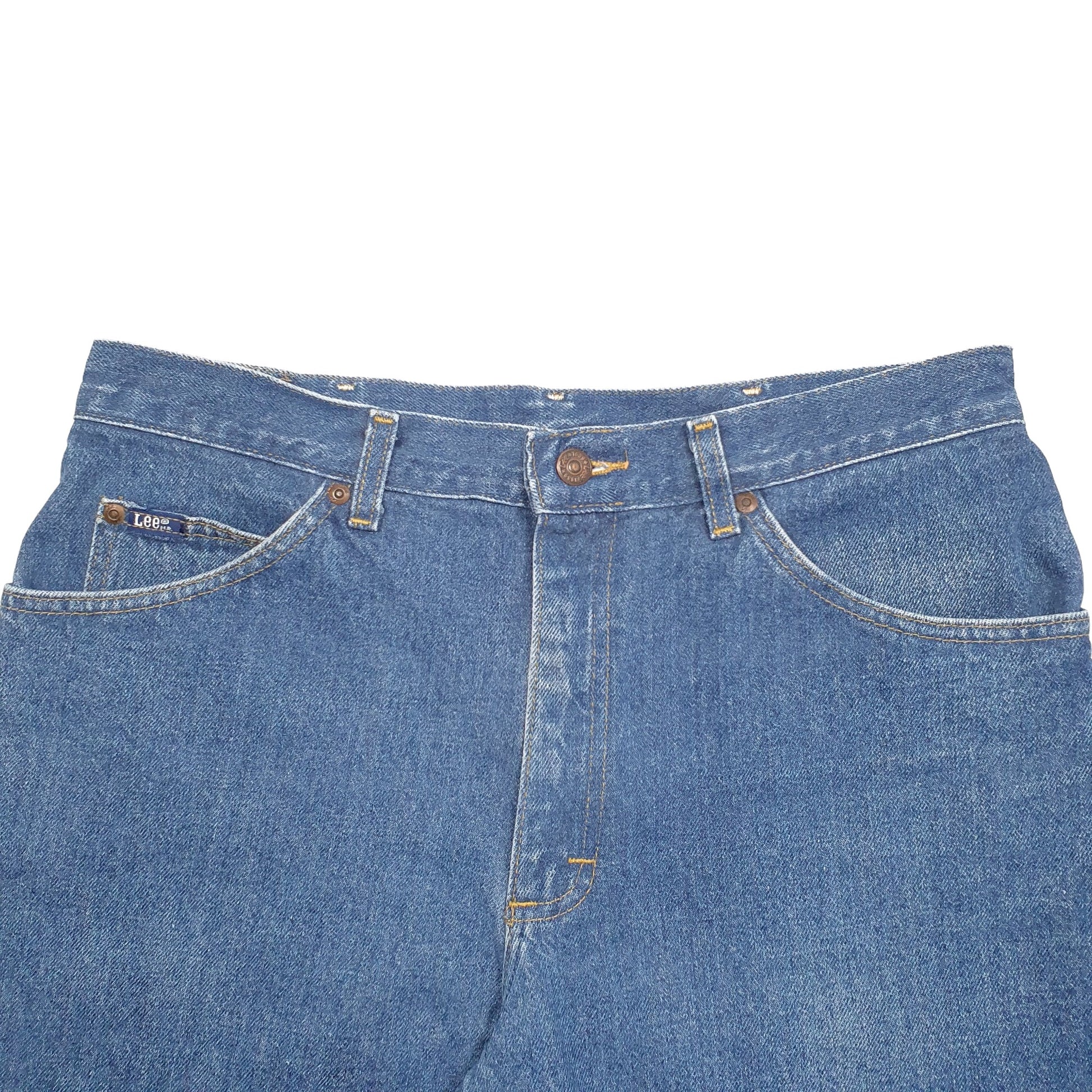 Mens Blue Lee  Denim Shorts