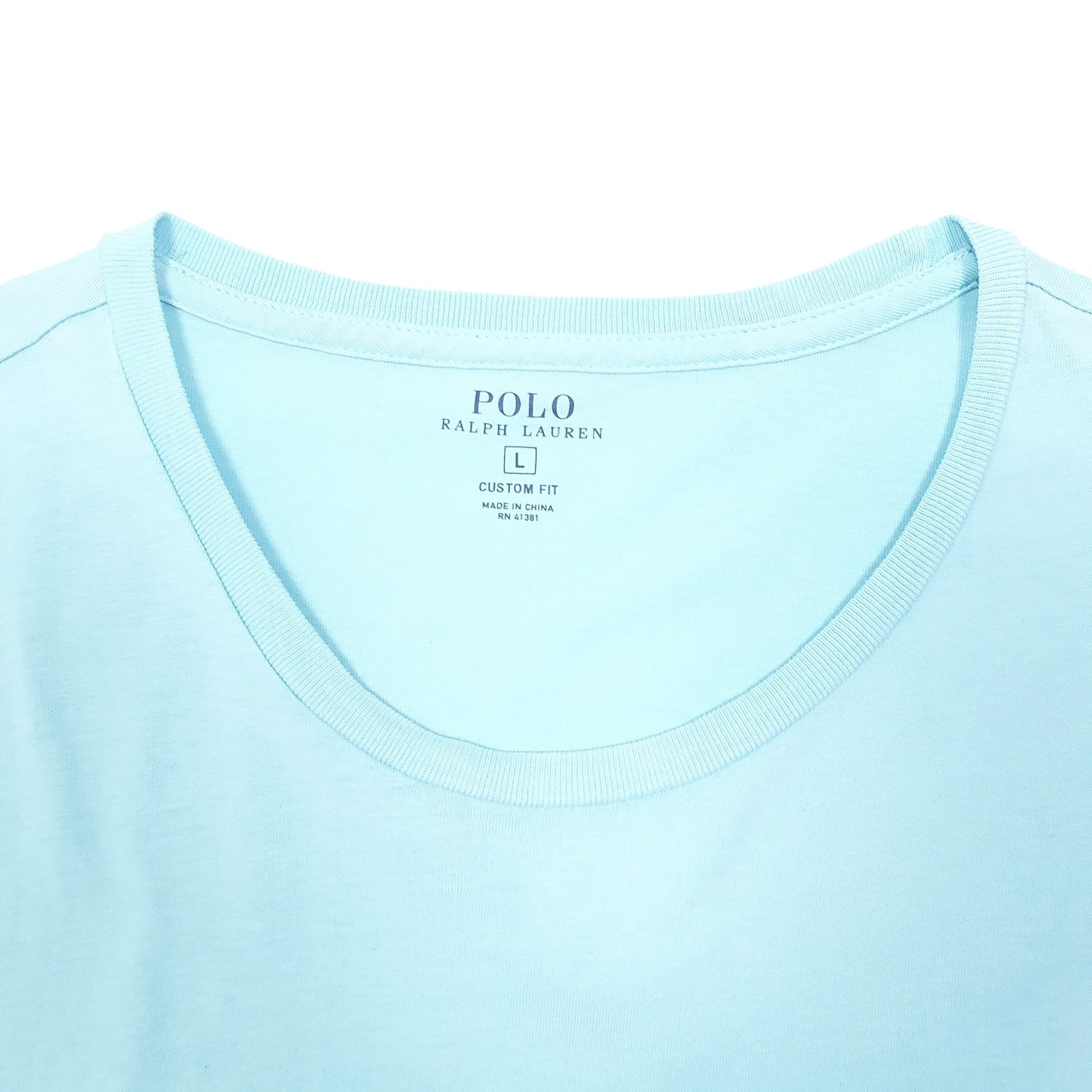 Mens Blue Polo Ralph Lauren Custom Fit Short Sleeve T Shirt