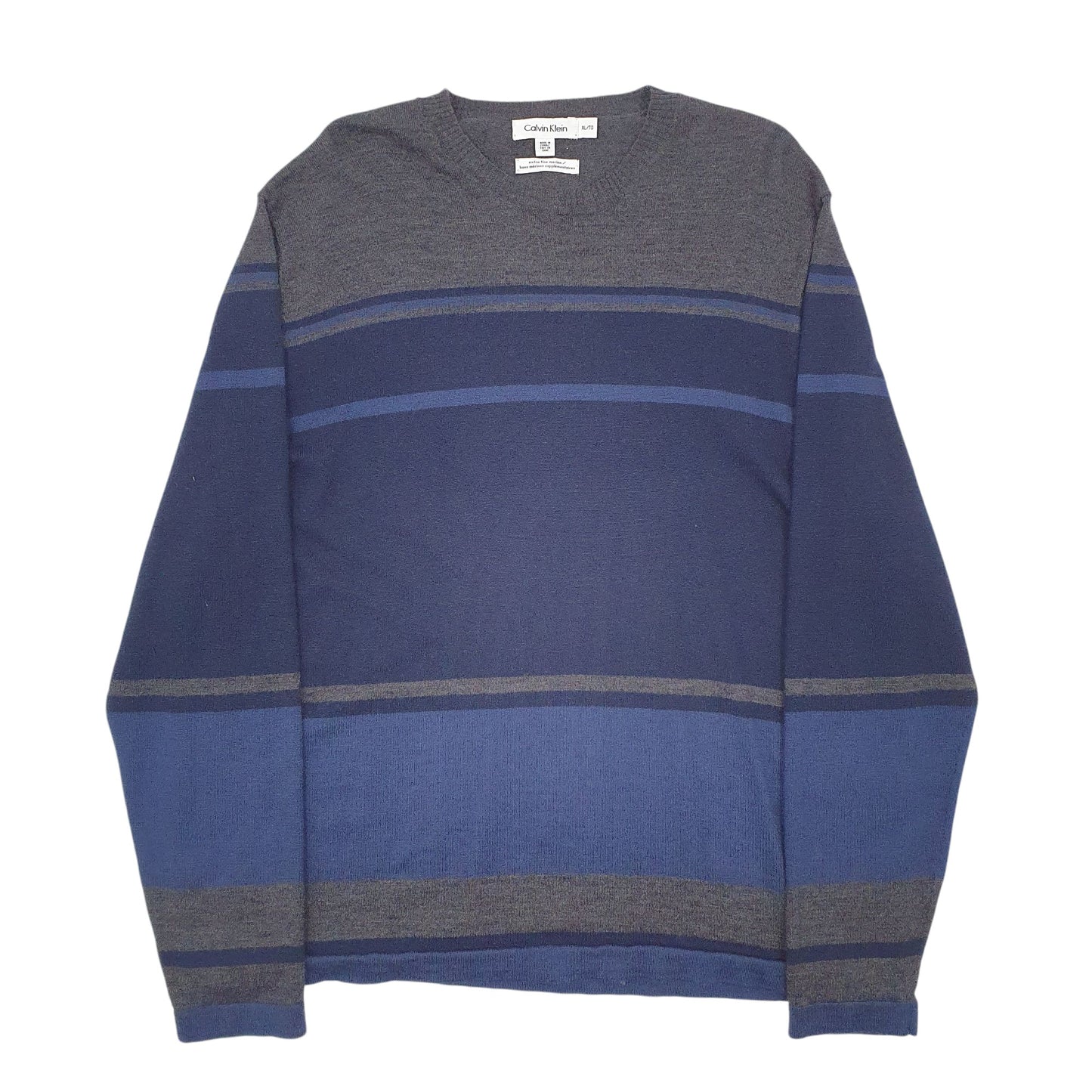 Mens Blue Calvin Klein  Crewneck Jumper