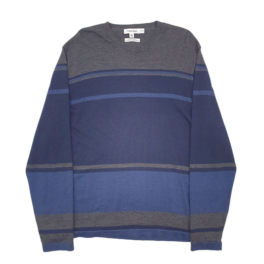 Mens Blue Calvin Klein  Crewneck Jumper