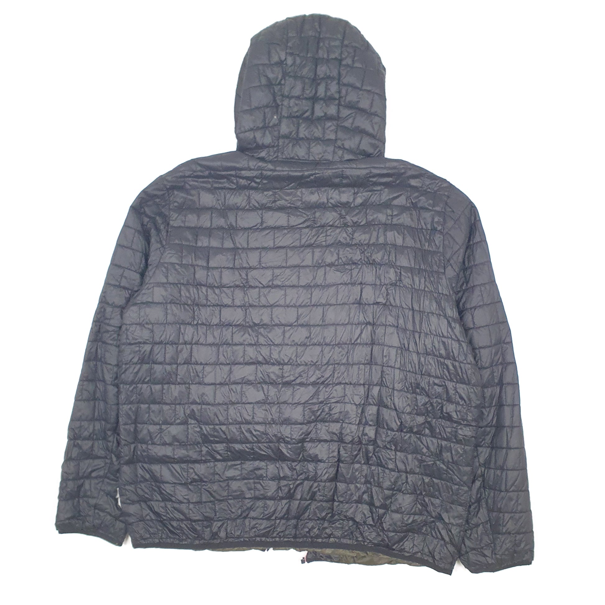 Mens Black Tommy Hilfiger Hooded  Coat