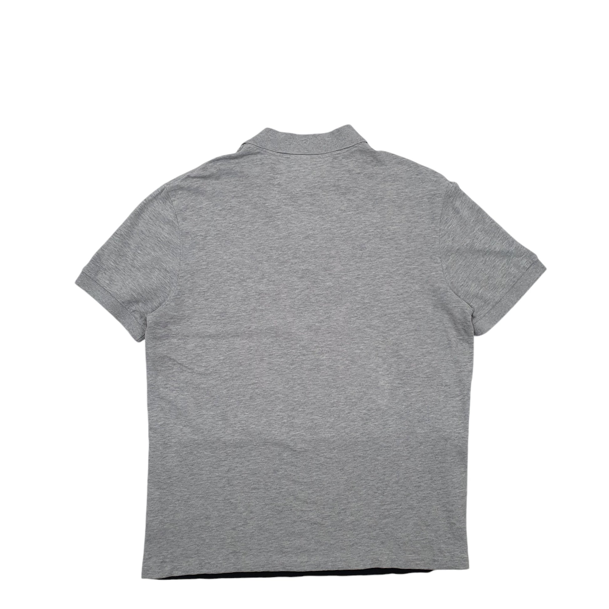 Mens Grey Lacoste  Short Sleeve Polo Shirt