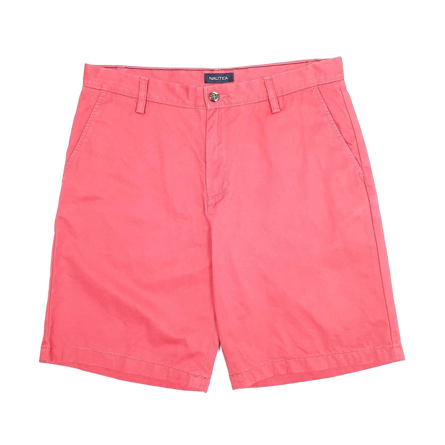 Mens Red Nautica Deck Chino Shorts
