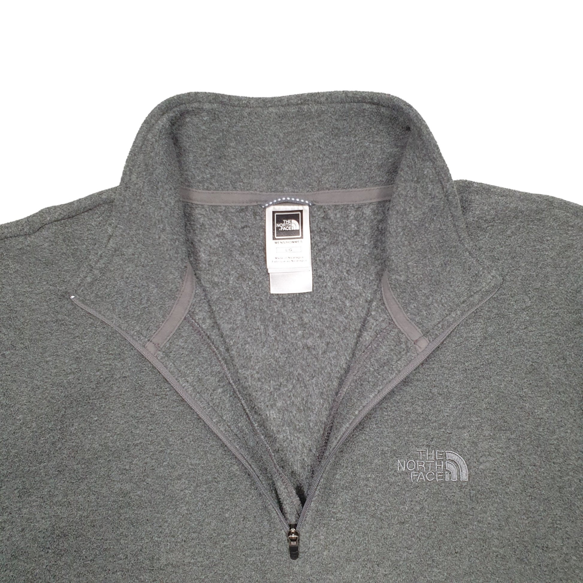 Mens Grey The North Face  Quarter Zip Jumper