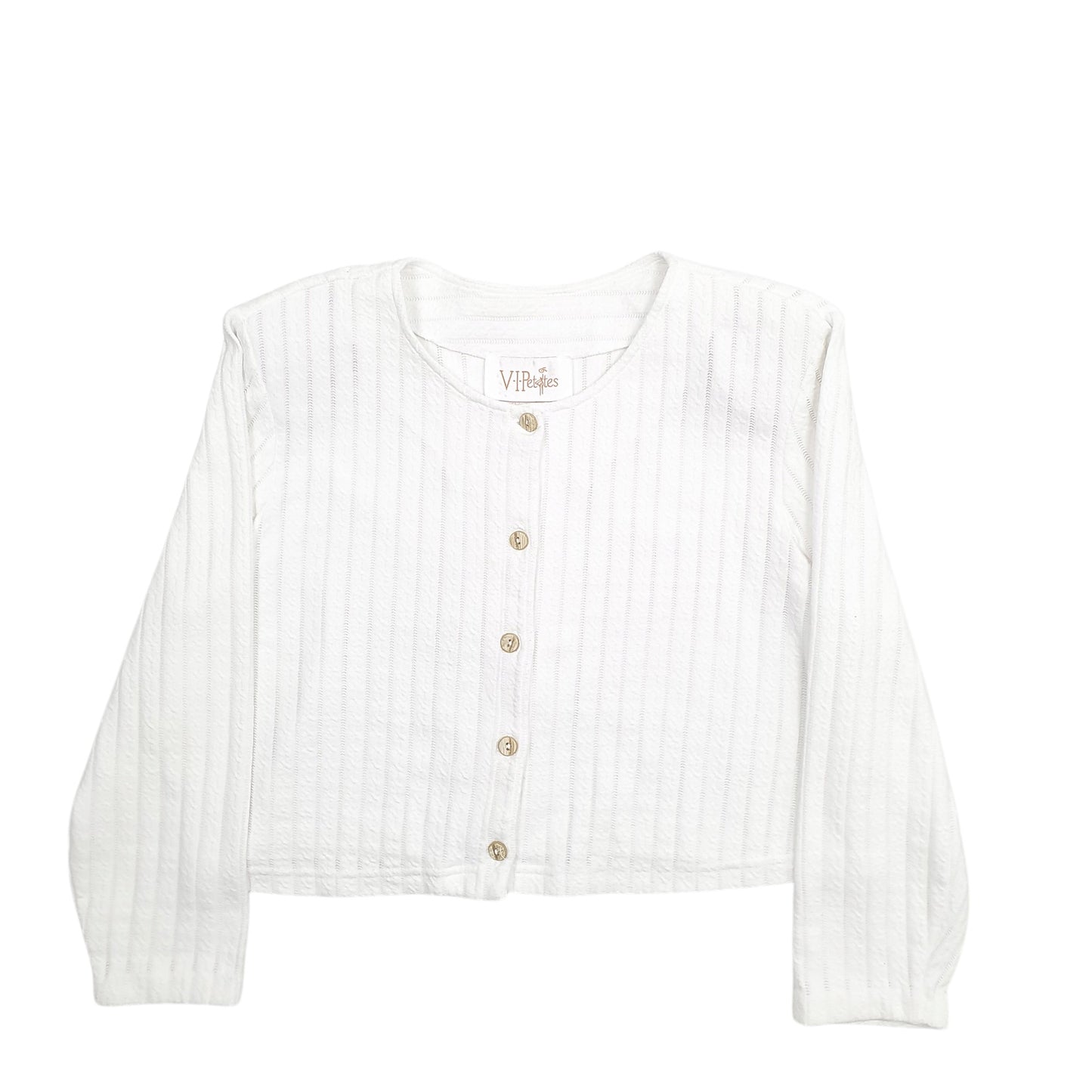 Womens White V.I.Petites  Cardigan Jumper