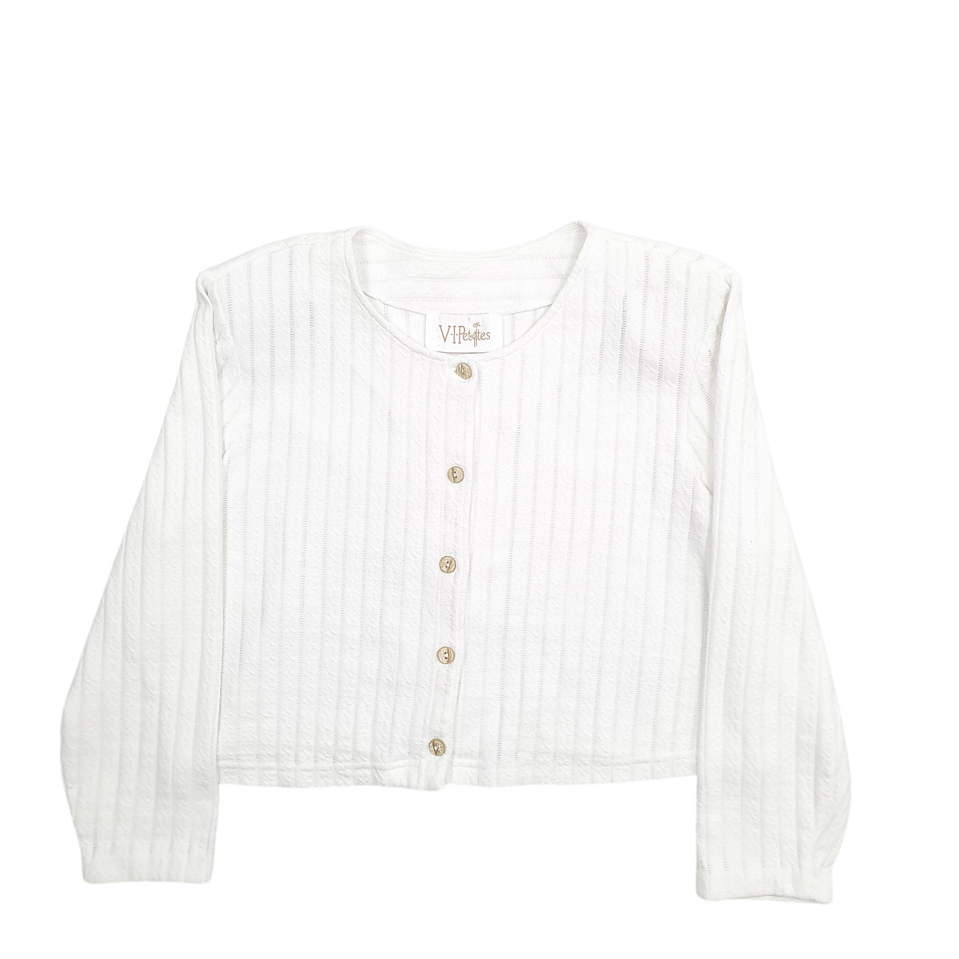Womens White V.I.Petites  Cardigan Jumper