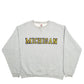 Mens Grey Fruit Of The Loom Michigan Spellout Crewneck Jumper