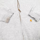 Mens Grey Carhartt Workwear Hoodie Full Zip Jumper