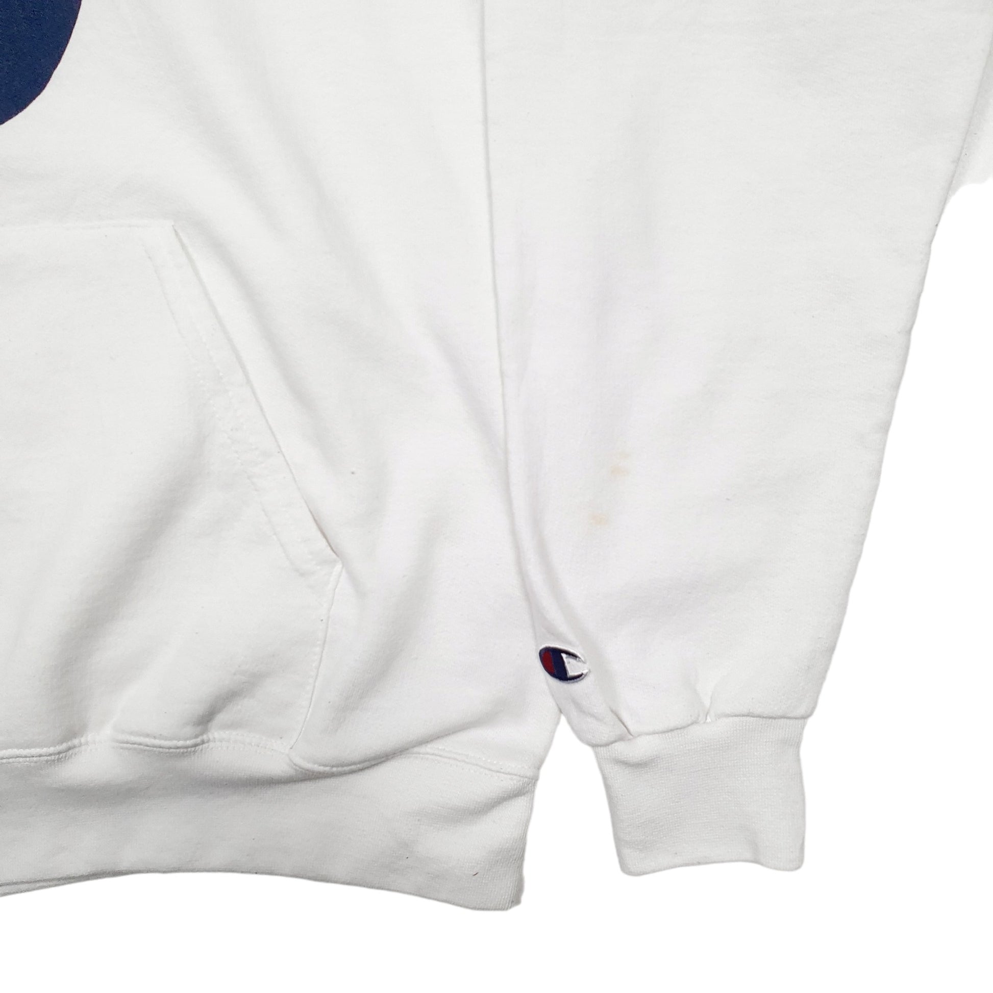Mens White Champion  Hoodie Jumper