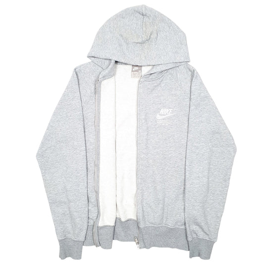 Mens Grey Nike Hoodie Beaverton Oregon USA Full Zip Jumper