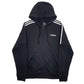 Mens Black Adidas  Full Zip Jumper
