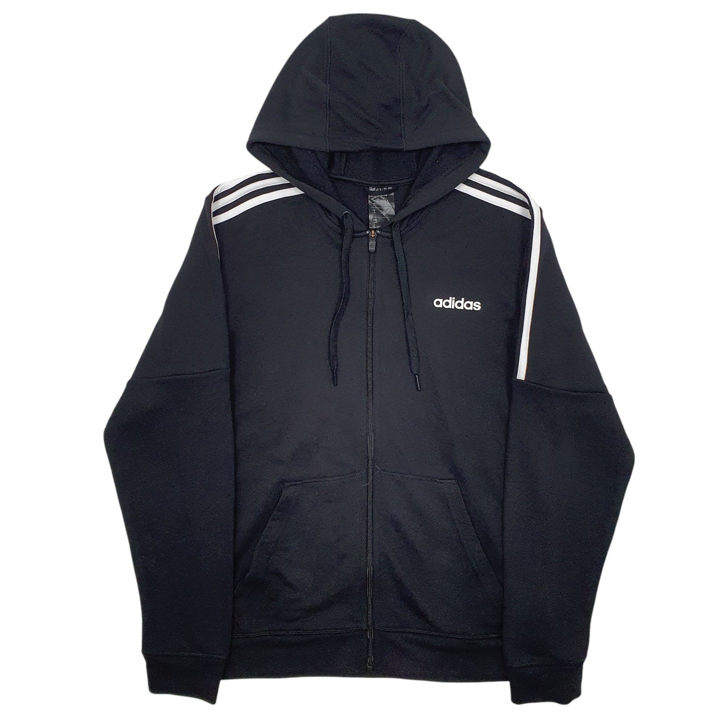 Mens Black Adidas  Full Zip Jumper