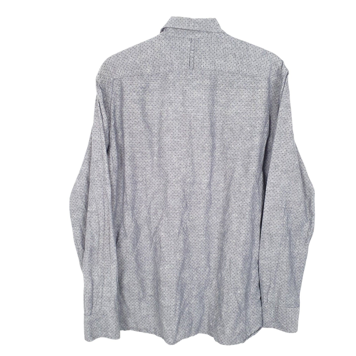 Mens Grey Banana Republic Dots Long Sleeve Shirt