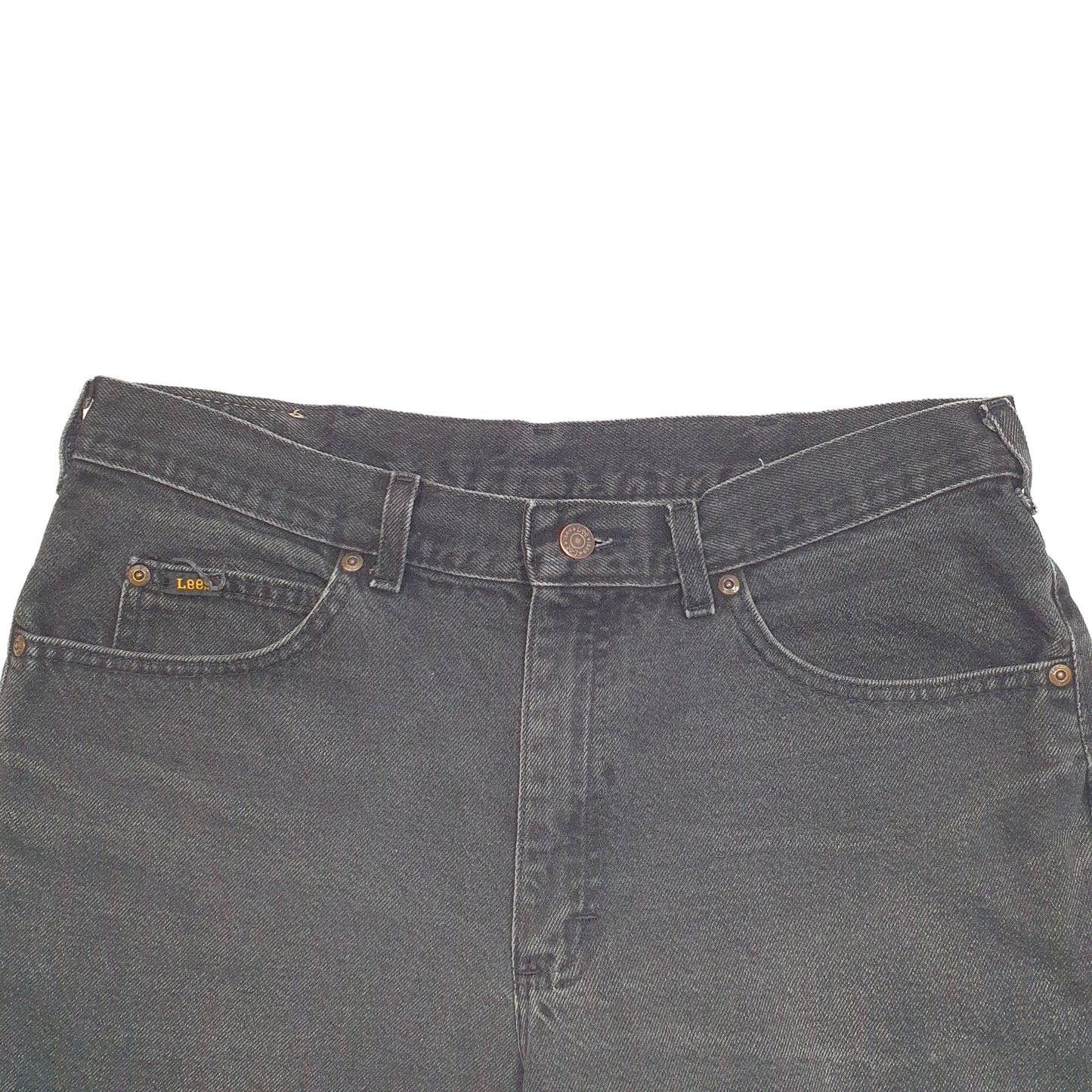 Mens Black Lee  Denim Shorts