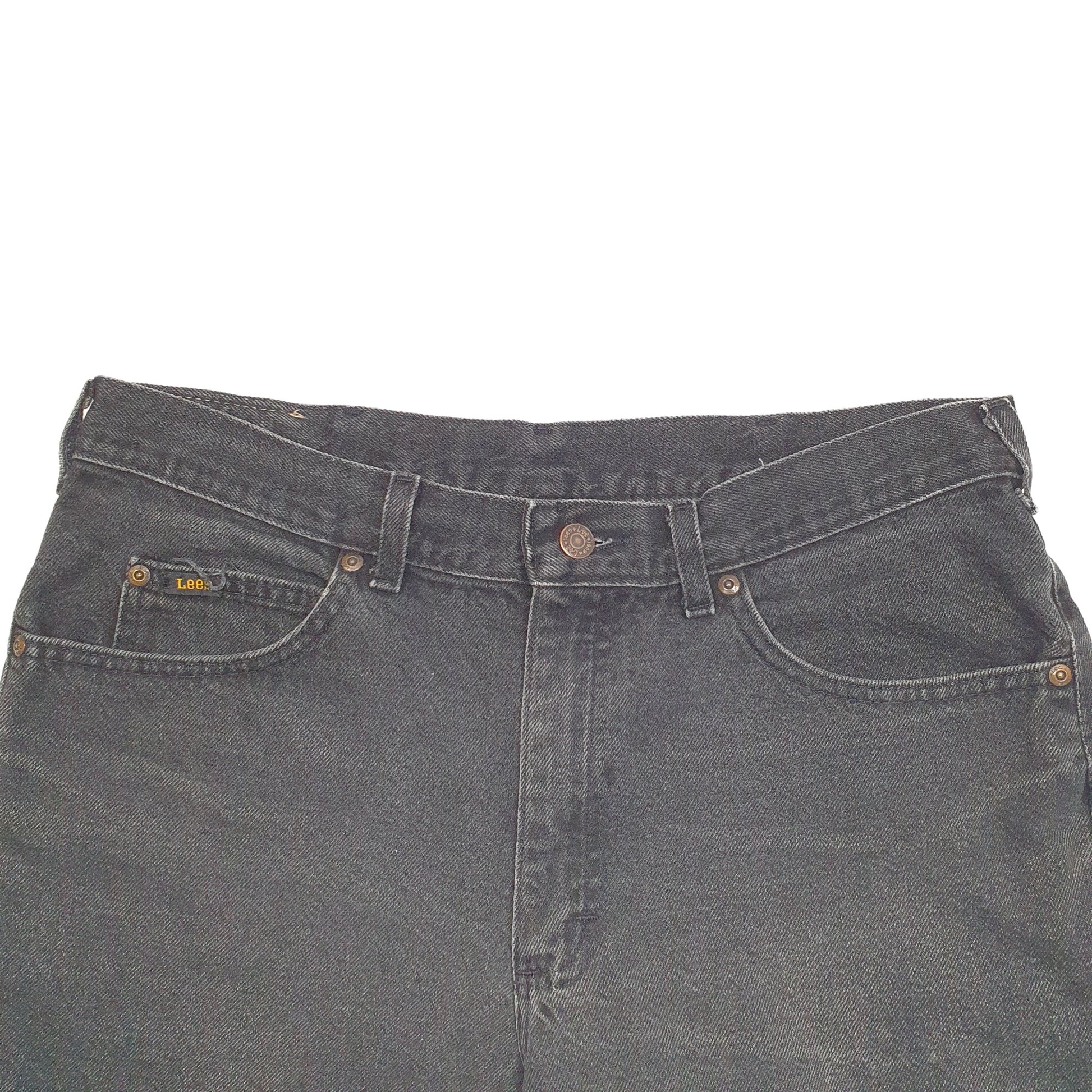Mens Black Lee  Denim Shorts