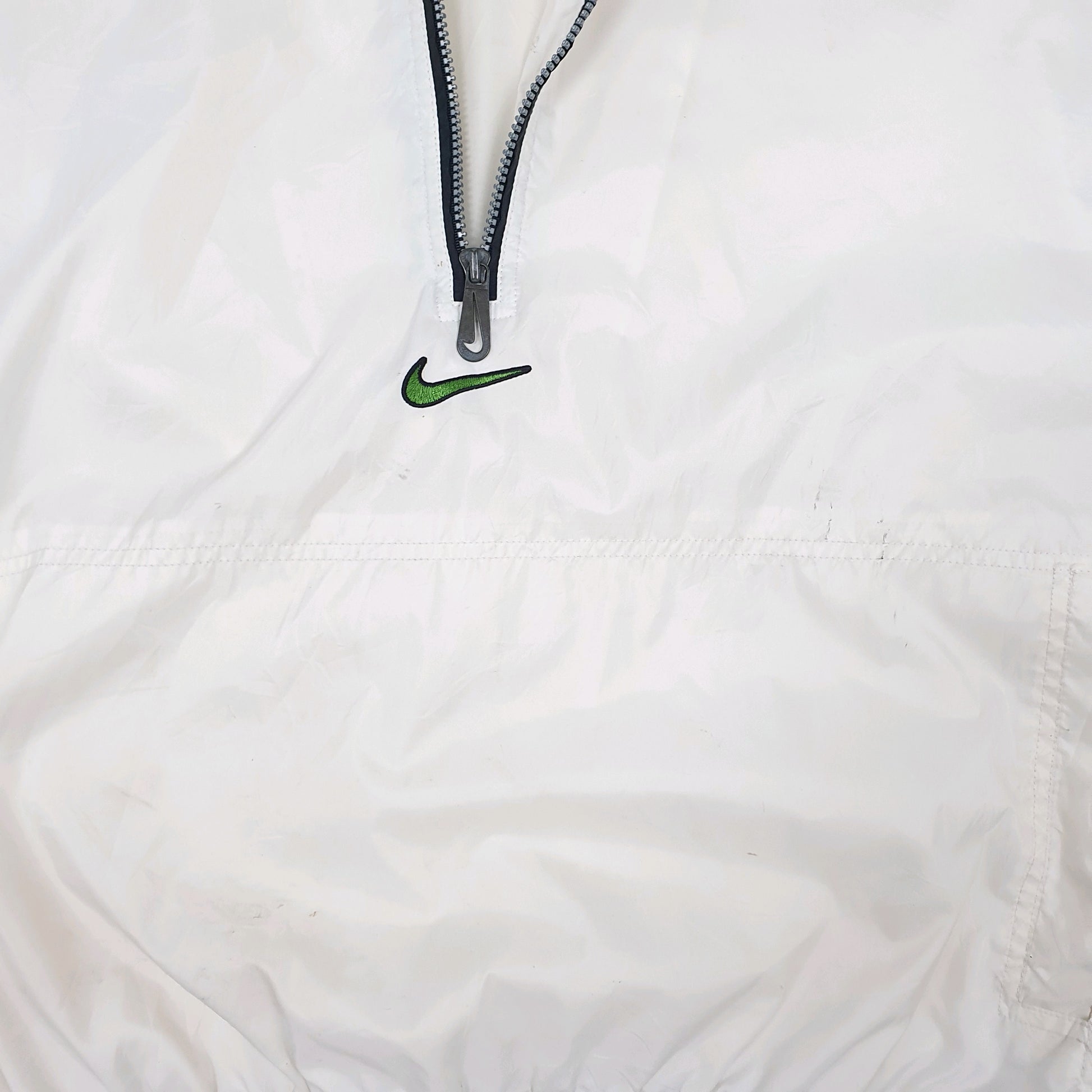 Mens White Nike Vintage 90s  Coat