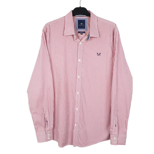 Mens Red Crew Clothing Company  Long Sleeve Shirt