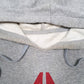 Womens Grey Reebok Spellout Hoodie Jumper