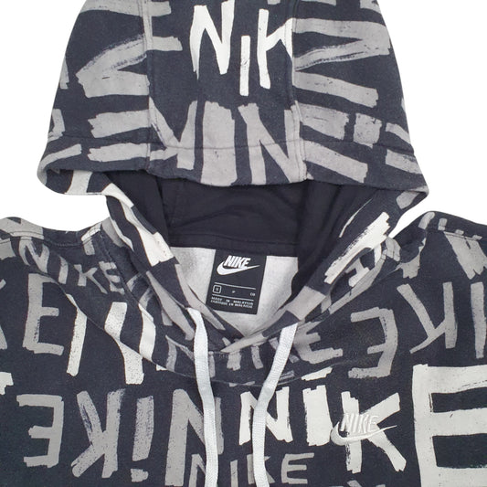 Mens Black Nike Spellout Hoodie Jumper