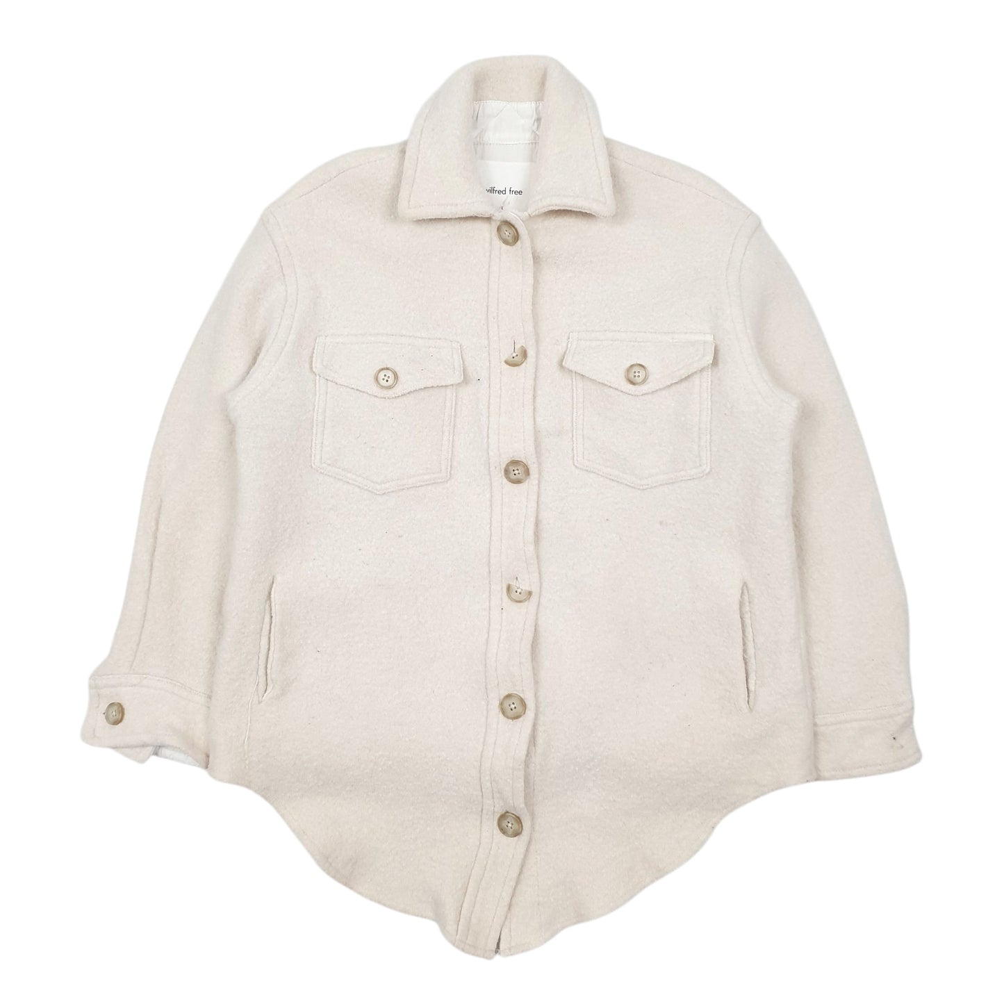 Womens Cream Wilfred Free 100% Merino Wool  Coat