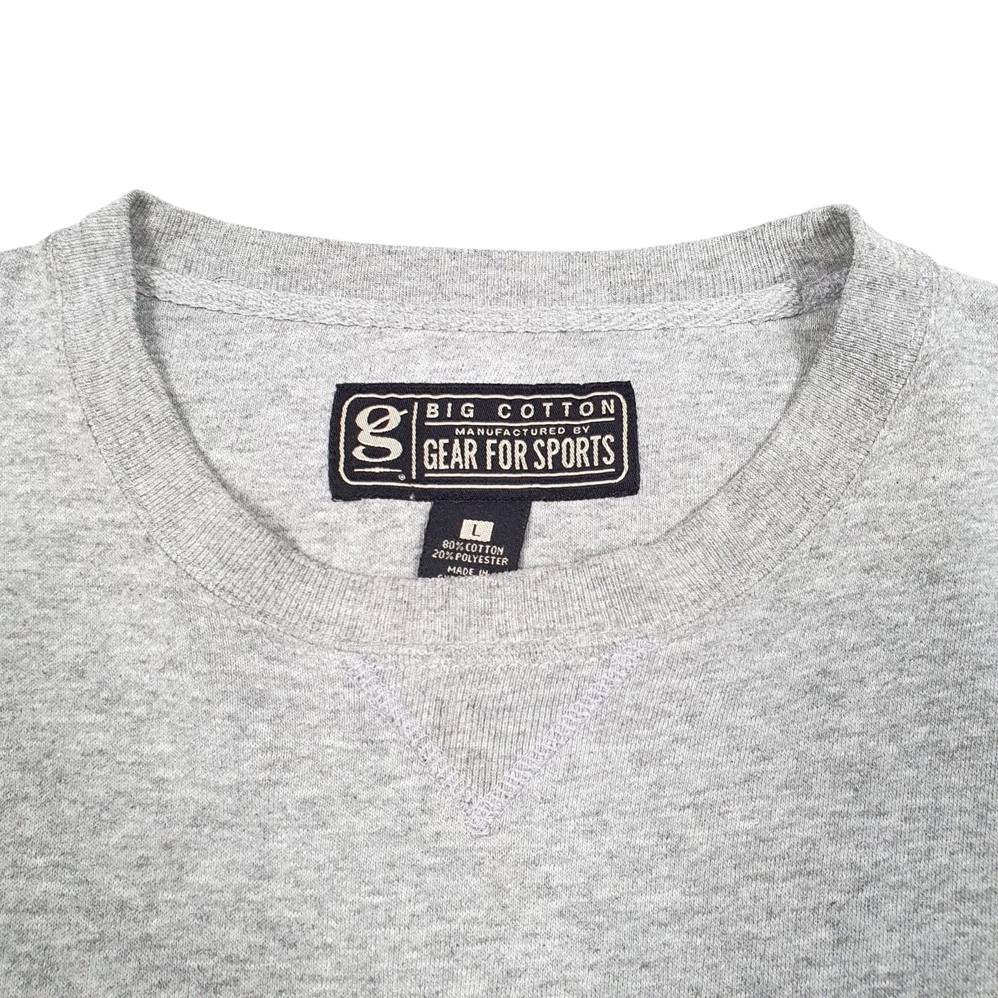 Mens Grey Gear For Sports Air Force Academy USA USAAF Spellout Crewneck Jumper