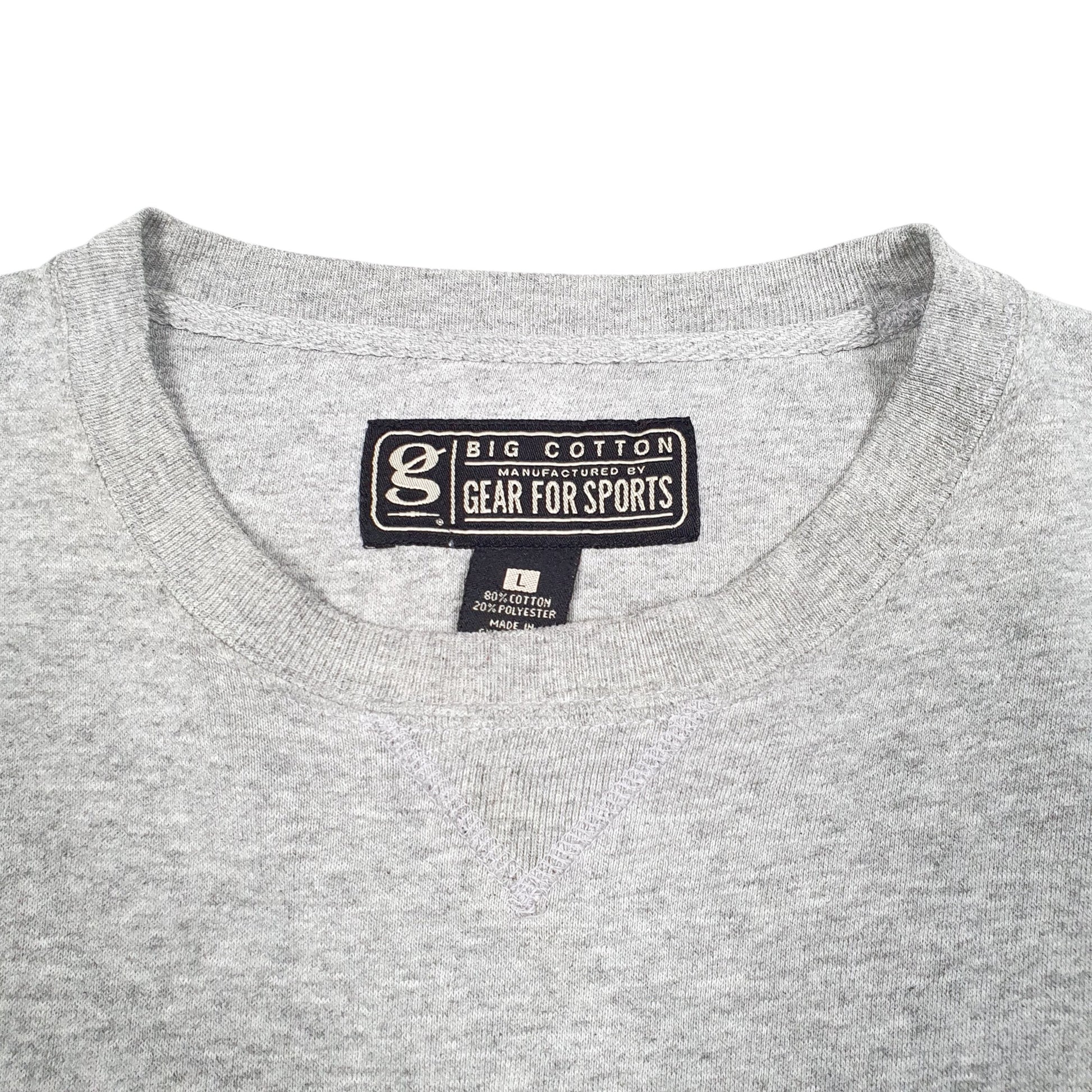 Mens Grey Gear For Sports Air Force Academy USA USAAF Spellout Crewneck Jumper