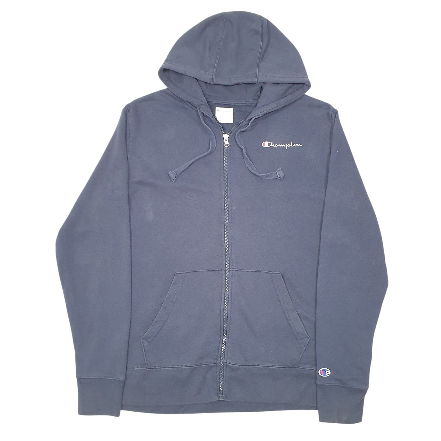 Mens Navy Champion Hoodie Full Zip Jumper