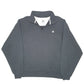Mens Black Champion  Quarter Zip Jumper
