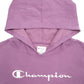 Womens Purple Champion Spellout Hoodie Jumper