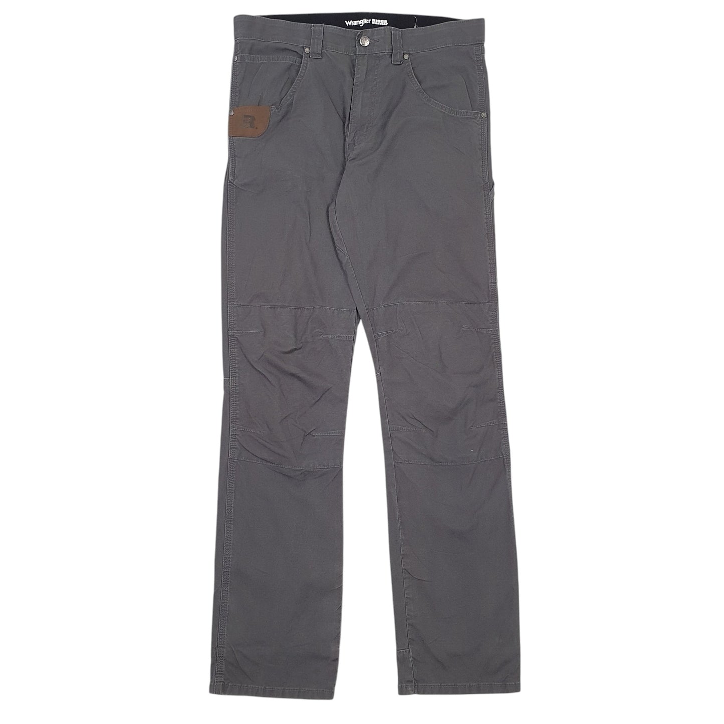 Mens Grey Wrangler Riggs Workwear Carpenter Trousers