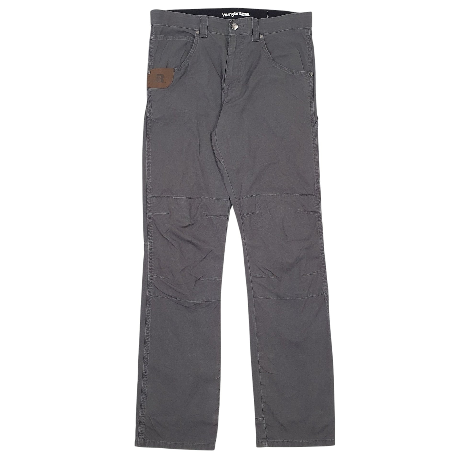 Mens Grey Wrangler Riggs Workwear Carpenter Trousers