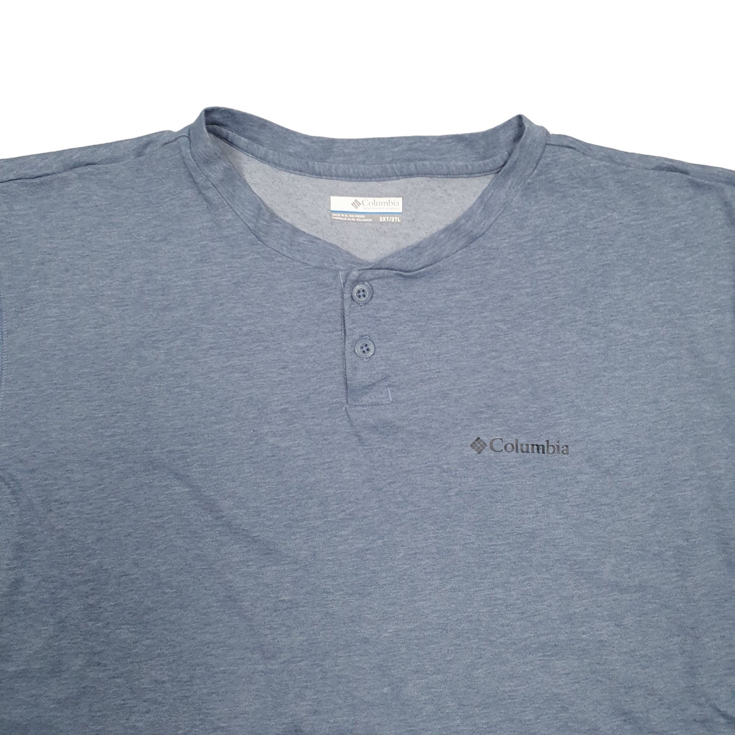 Mens Blue Columbia Sportswear  Long Sleeve T Shirt