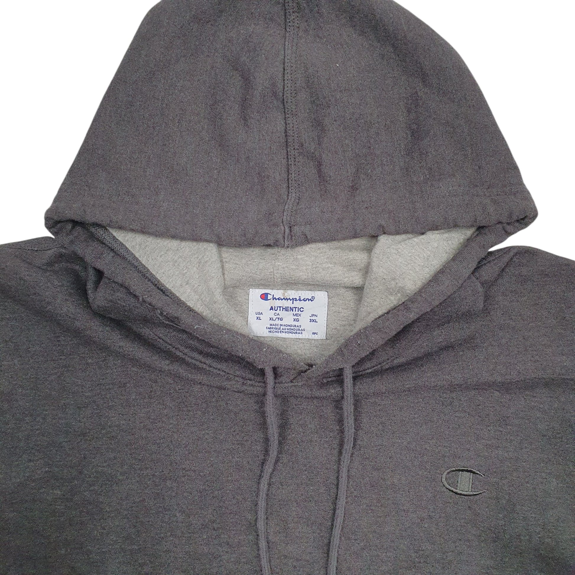 Mens Grey Champion  Hoodie Jumper