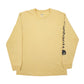 Mens Yellow Carhartt  Long Sleeve T Shirt