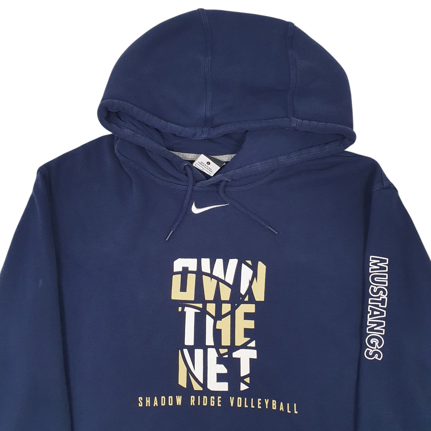 Mens Navy Nike On The Net Shadow Ridge Volleyball Hoodie Jumper