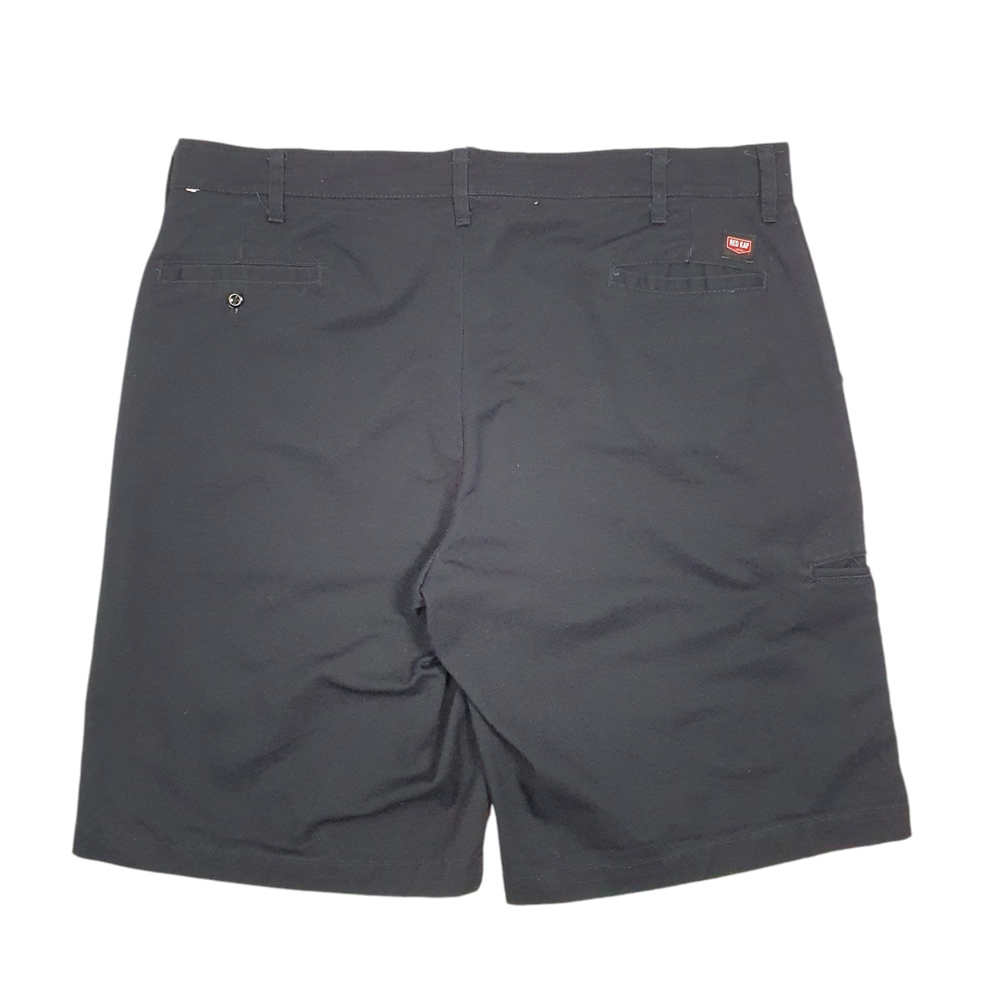 Mens Black Red Kap Workwear USA Chino Shorts