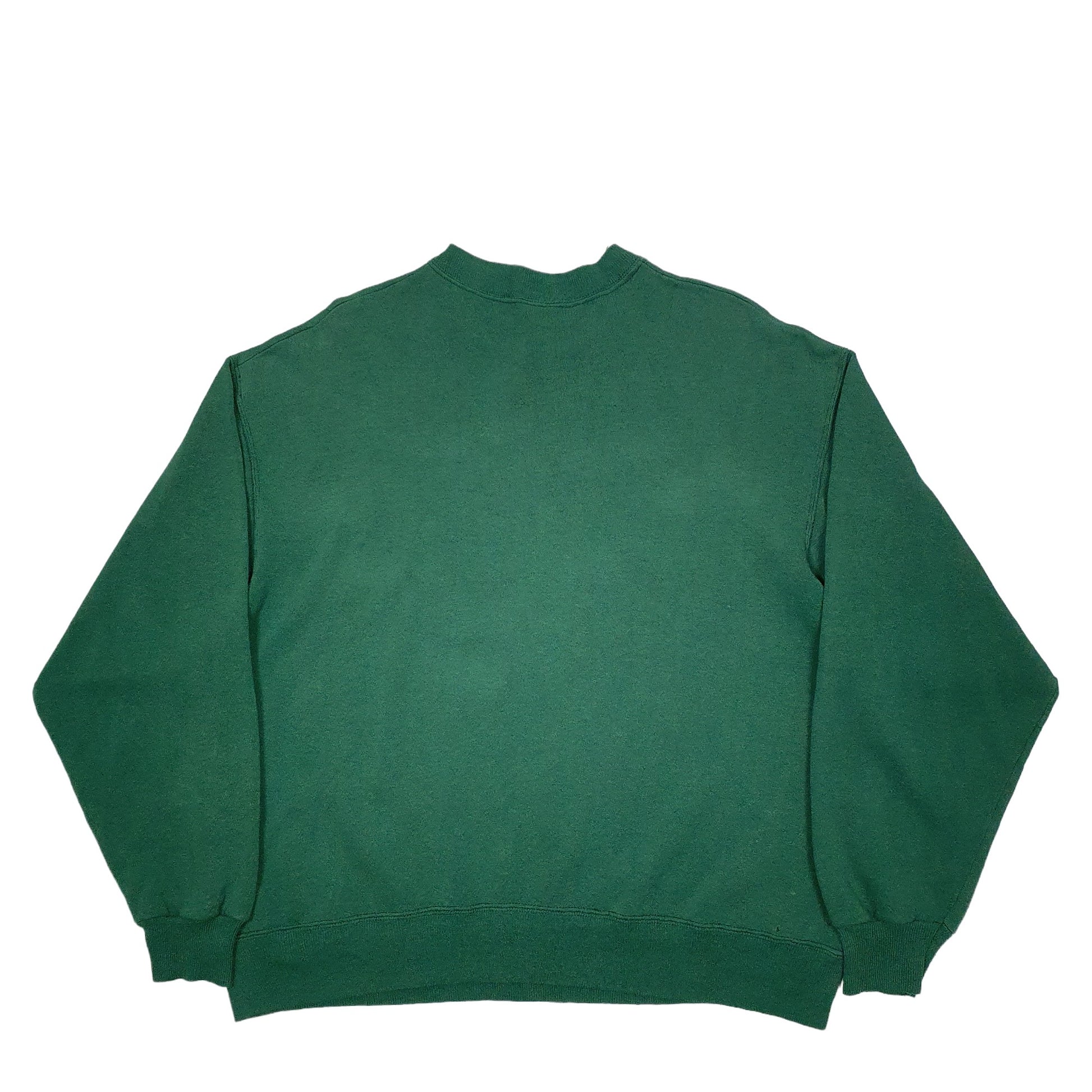 Mens Green Hanes Vintage 90's Mayberry North Carolina Crewneck Jumper