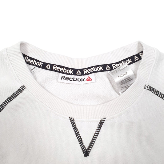 Womens White Reebok  Crewneck Jumper
