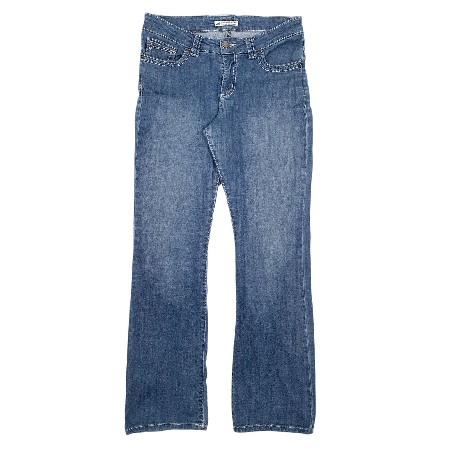 Womens Navy Lee  Slender Secret JeansW32 L33