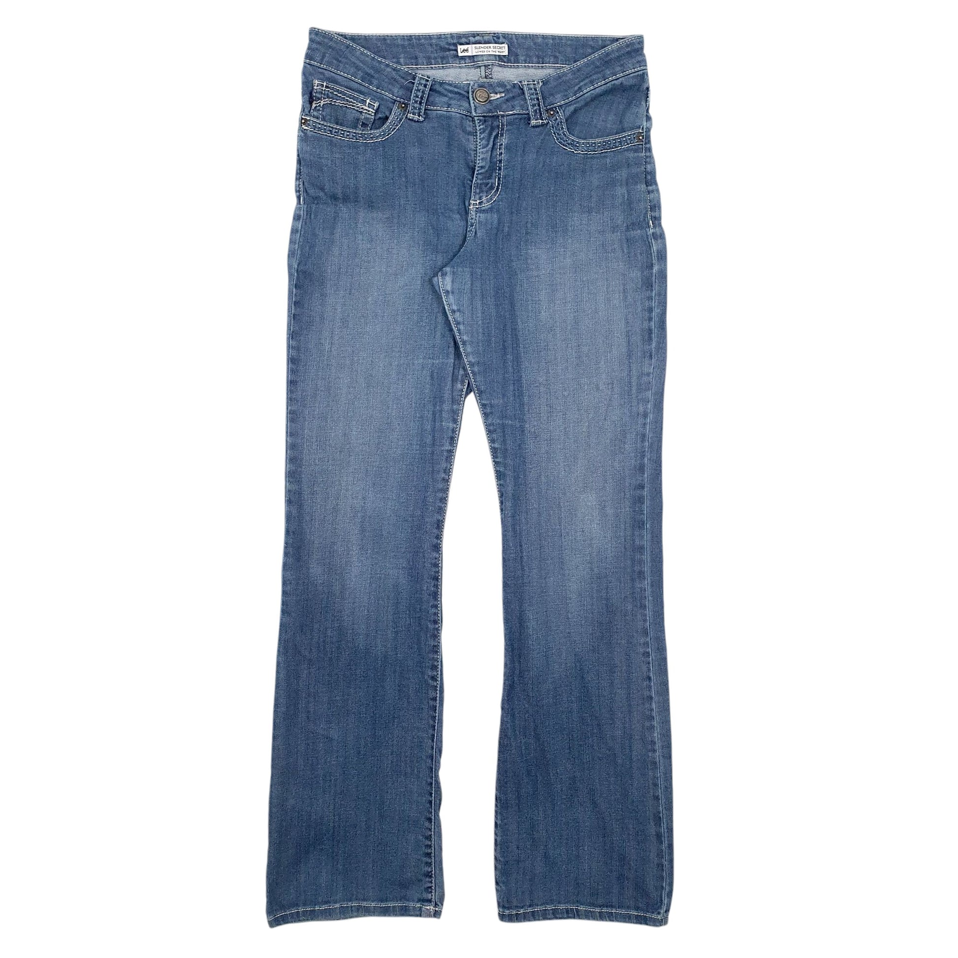 Womens Navy Lee  Slender Secret JeansW32 L33