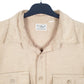Mens Beige L.L.Bean Chamois Overshirt Shacket Long Sleeve Shirt