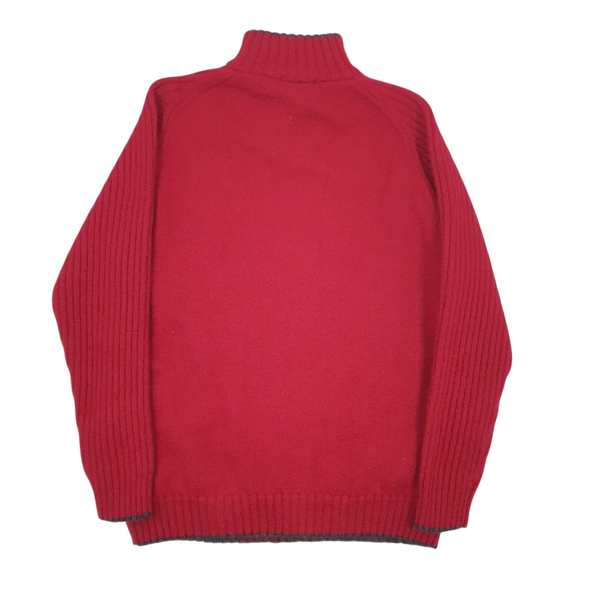 Womens Red Gant Sport Knitwear Quarter Zip Jumper