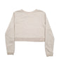 Womens Beige Nike Crop Top Crewneck Jumper